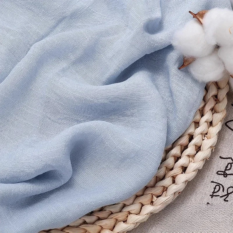 Solid Color Soft Cotton And Linen Fabric With Pleated Texture Breathable Fabric Sewn Shirt And Dress DIY Home Textile Fabric