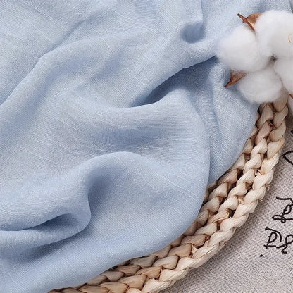 Solid Color Soft Cotton And Linen Fabric With Pleated Texture Breathable Fabric Sewn Shirt And Dress DIY Home Textile Fabric