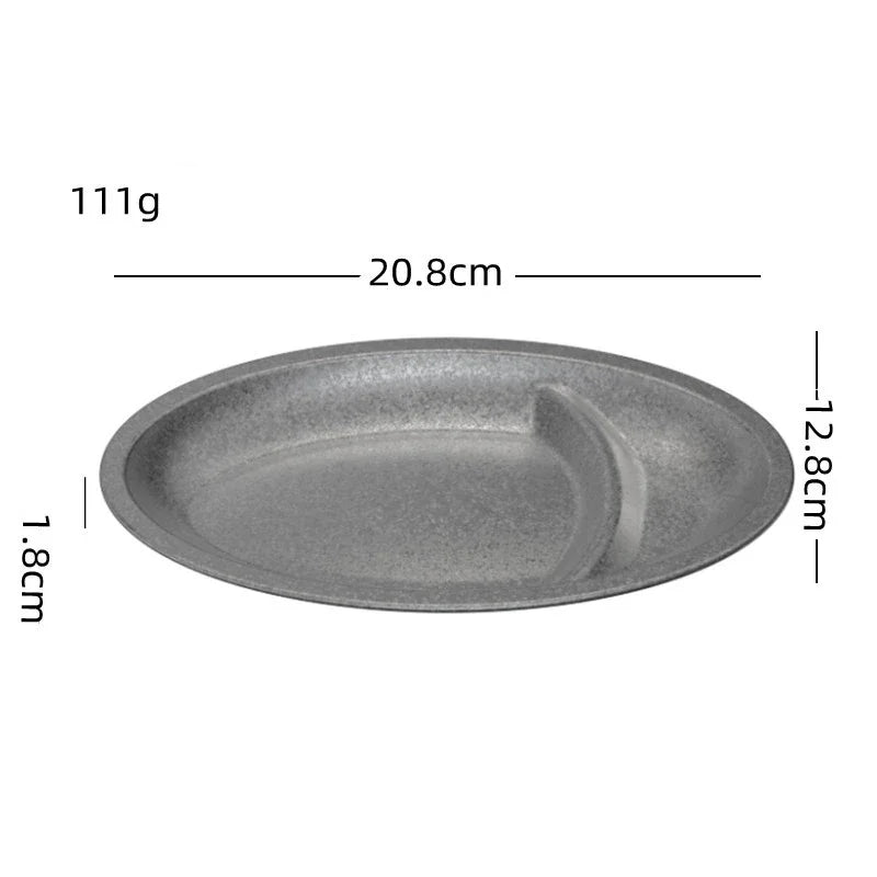 Retro Cutlery Set Plates Dinnerware Bowls Dining Plates Sauce Dish Fruit Bowl Double Wall Cup 304 Stainless Steel Cutlery