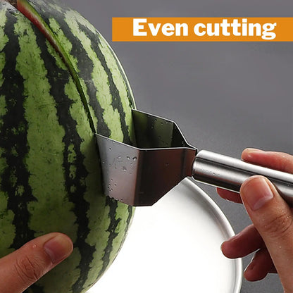 Watermelon Slicers Labor-Saving Fruit Cutter Triangle Watermelon Knife Stainless Steel Fruit Slicers Kitchen Accessories