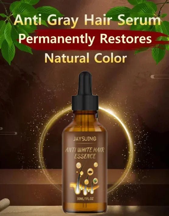 YH03 White Hair Killer White To Black HairAnti-grey Hair Essence Serum Treatment Restore Natural Hair Color and Restore Healthy
