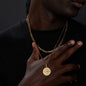 Vnox Compass Necklaces for Men, Layering Stacked Cuban Figaro Chain Necklaces, Casual Sailing Holiday Stainless Steel Boy Collar