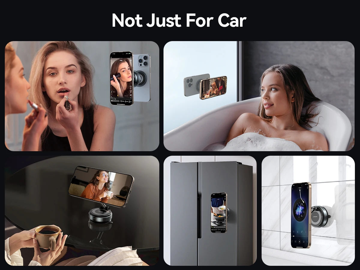 Magnetic Car Phone Holders Vacuum Suction Mobile Phone Vehicular Holder Rotate 360° Navigation Universal Stand For Cell Phone