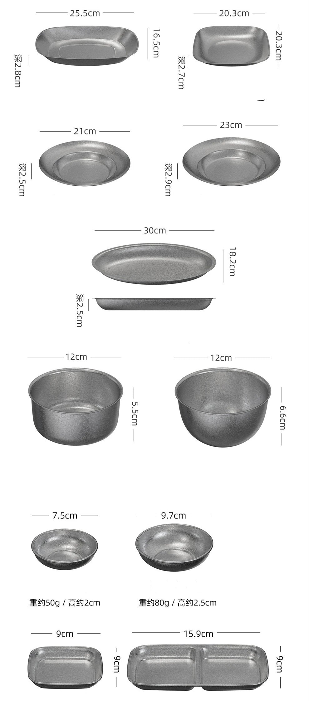 Retro Cutlery Set Plates Dinnerware Bowls Dining Plates Sauce Dish Fruit Bowl Double Wall Cup 304 Stainless Steel Cutlery