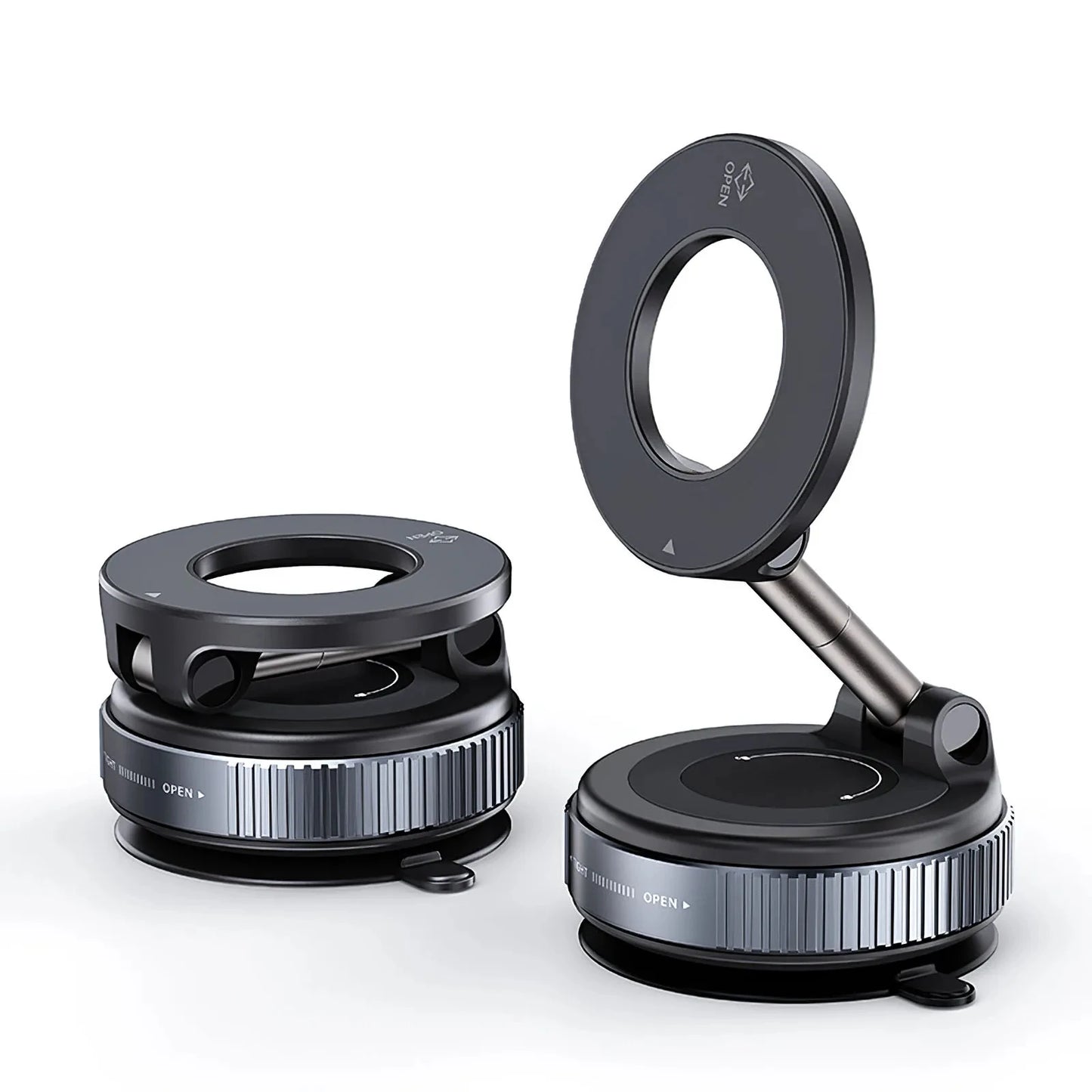 Magnetic Car Phone Holders Vacuum Suction Mobile Phone Vehicular Holder Rotate 360° Navigation Universal Stand For Cell Phone