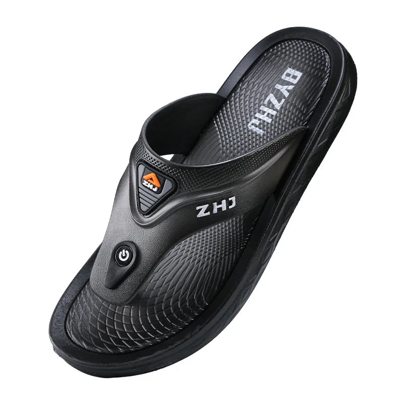 House Beach Walk Around Home Flip Flops Platform Outdoor Indoor Sandals Man Slippers for Men Comfort Shoes Clappers 2025 Fashion