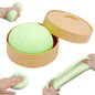 Large Dumpling Squishy Plush Toy Soft PET Stuffed Hug Pillow Adorable Steamer Design Home Decoration Stress Relief Toy for Kids