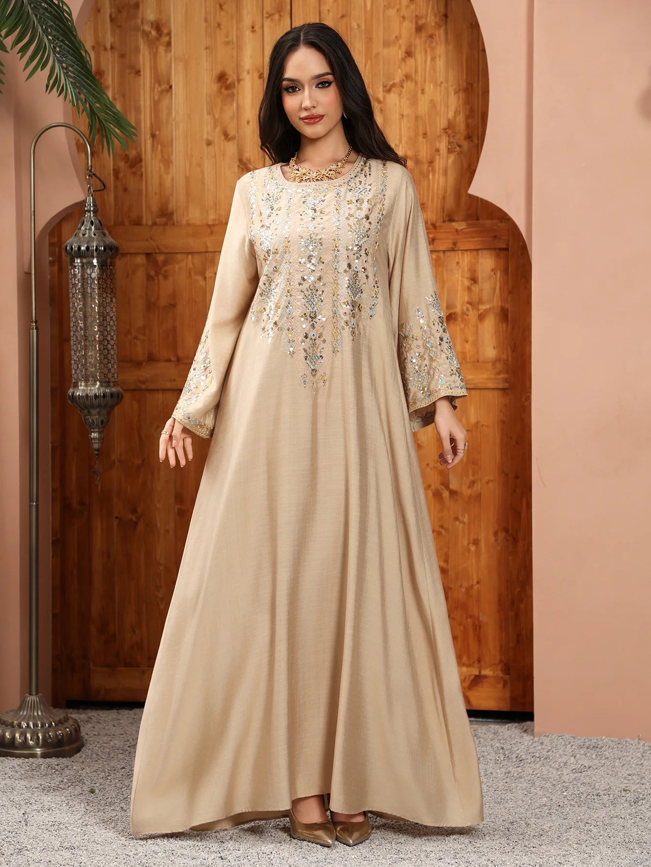 Women Jalabiya Dubai Dress Abaya Eid Ramadan Party Gorgeous Long Dresses Muslim Embroidery Vestidos Largos Robe Saudi Arab 2026