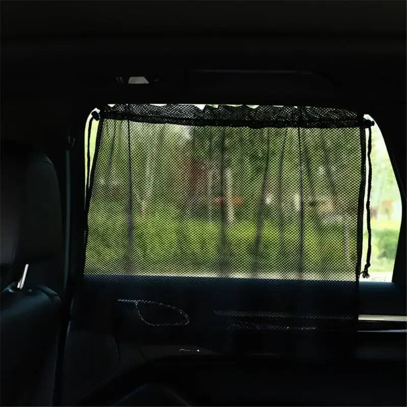 Car Sunshade Curtain Universal Summer Car Window Sunscreen Curtain Heat Insulation Interior Protection for Auto Decoration