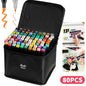 80/120/168 Colours Dual-Tip Alcohol Markers Set With Stand, Permanent Alcohol Marker Pens For Adults Artists, Permanent Art Mark