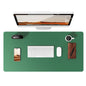 Large Mouse Pad,Office Desk Mat, Leather Desk Pad Protector, Non-Slip PU Leather Desk Blotter, Laptop Desk Pad