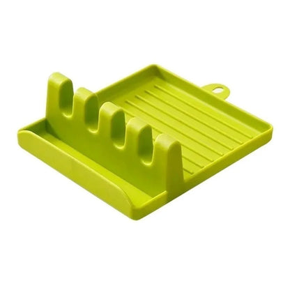 Kitchen Spoon Holder Spatula Rack Organizer Pot Lid Stand Kitchen Accessories Gadgets Tools Home Camping Picnic Non-slip Pad
