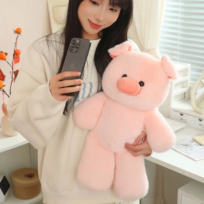 30cm Cute Brown Bear Plush Toy Cartoon Fun Rabbit Pink Pig Plush Doll Sleeping Pillow Giving Girlfriend Birthday Gift
