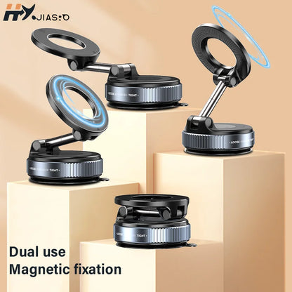 Magnetic Car Phone Holders Vacuum Suction Mobile Phone Vehicular Holder Rotate 360° Navigation Universal Stand For Cell Phone