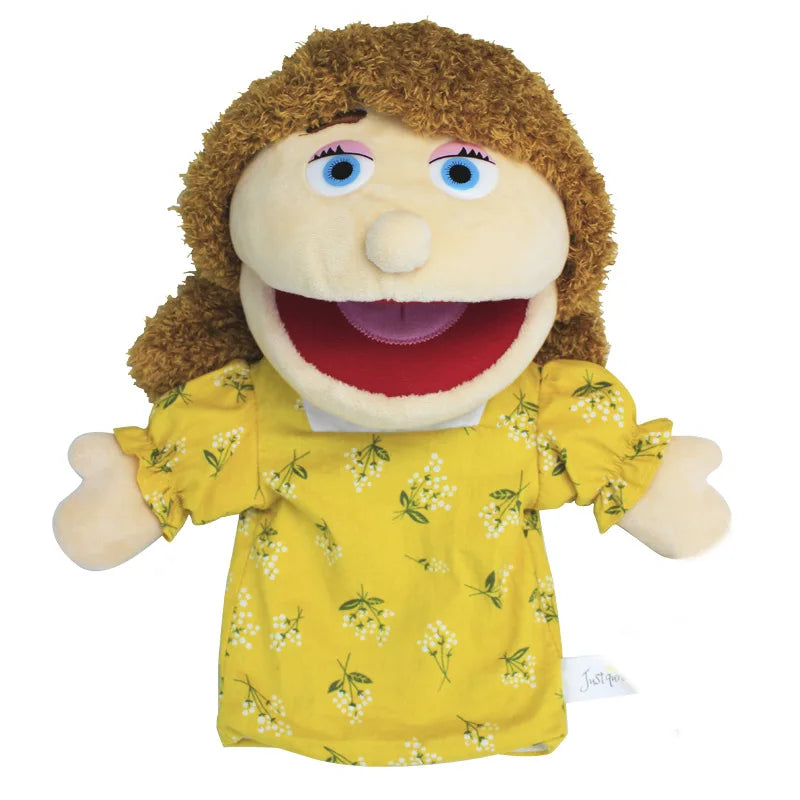 Family Soft Stuffed Toy Doll Dad Mum Brother Sister Cospaly Plush Doll Educational Baby Toys Kawaii Hand Finger Puppet