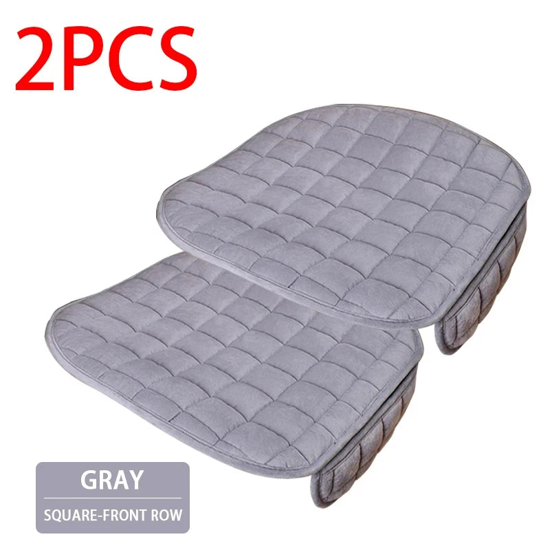SEAMETAL Plush Car Seat Cover Ultra-Soft Car Seat Cushion Anti Slip Car Seat Protector Mat Universal for Sedan Suv Truck Pick-Up