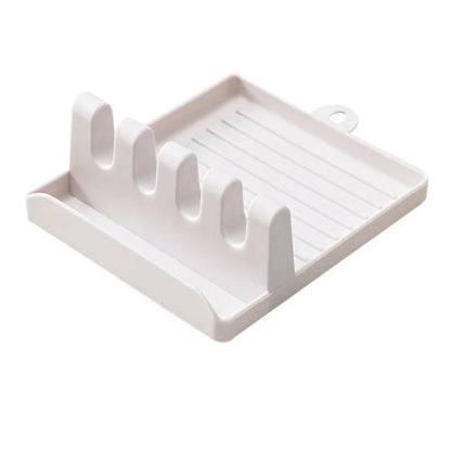 Kitchen Spoon Holder Spatula Rack Organizer Pot Lid Stand Kitchen Accessories Gadgets Tools Home Camping Picnic Non-slip Pad