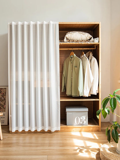 Modern Simple Dustproof Cabinet Door Curtain Magic Stick Shelf Concealment Curtain Window Screen Door Curtain Home Decor