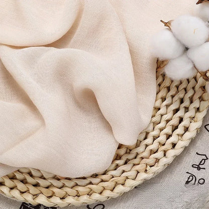 Solid Color Soft Cotton And Linen Fabric With Pleated Texture Breathable Fabric Sewn Shirt And Dress DIY Home Textile Fabric