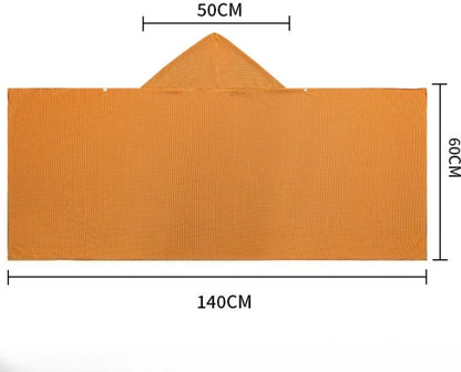 60*140cm Ice Cool Towel Beach Poncho Cover Up Quick Dry Super Absorbent Oversized Hoody Towel Wrap For Swimming Beach Pool Party