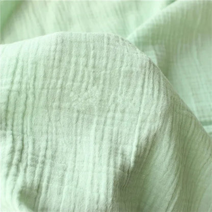 Pure Color Printed Cotton Crepe Fabric 100% Cotton Material For Patchwork DIY Sewing Sleepwear Bedding Home Textile For Baby