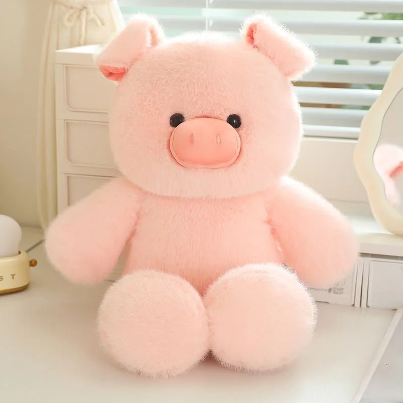 30cm Cute Brown Bear Plush Toy Cartoon Fun Rabbit Pink Pig Plush Doll Sleeping Pillow Giving Girlfriend Birthday Gift