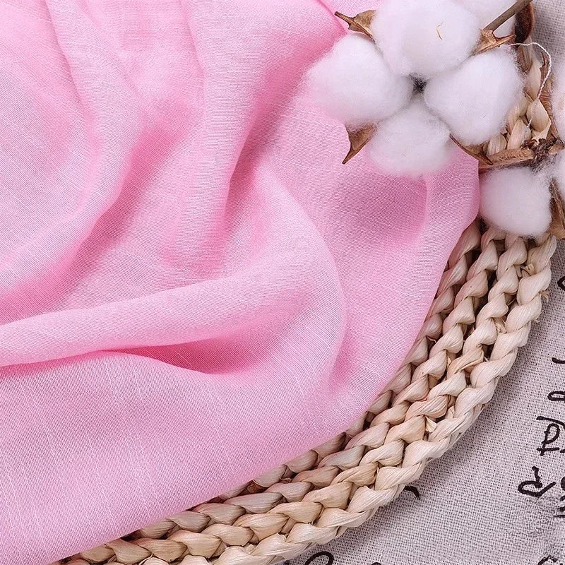 Solid Color Soft Cotton And Linen Fabric With Pleated Texture Breathable Fabric Sewn Shirt And Dress DIY Home Textile Fabric