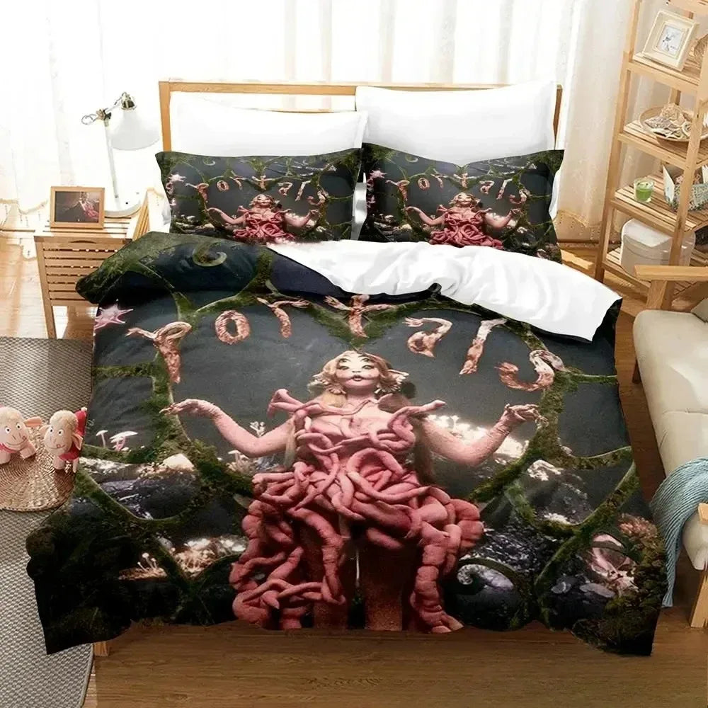 3D Print Portals Melanie Martinez album Bedding Set Double Twin King Duvet Cover Comforter Pillowcase Boys Girls Adults Bedroom