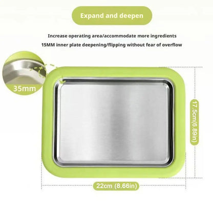 Multifunctional Rolled Ice Cream Maker Stainless Steel Stir Fried Ice Tray DIY Household Frozen Yogurt Maker Child's Homemade