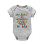 My Aunt is Definitely Cooler Than My Dad Print Baby Rompers Infant Bosysuit Baby Cloths Newbron Short Sleeve Bodysuits Toddler