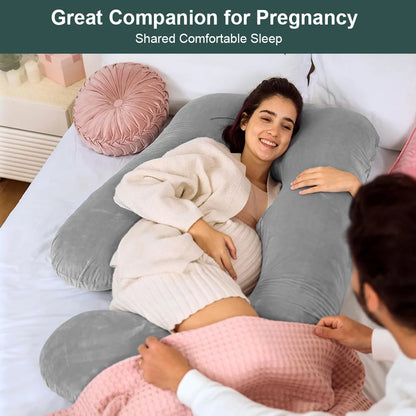 Pregnancy Pillow G-Shaped Maternity For Sleeping With Removable Cotton Cover 98*150cm UK