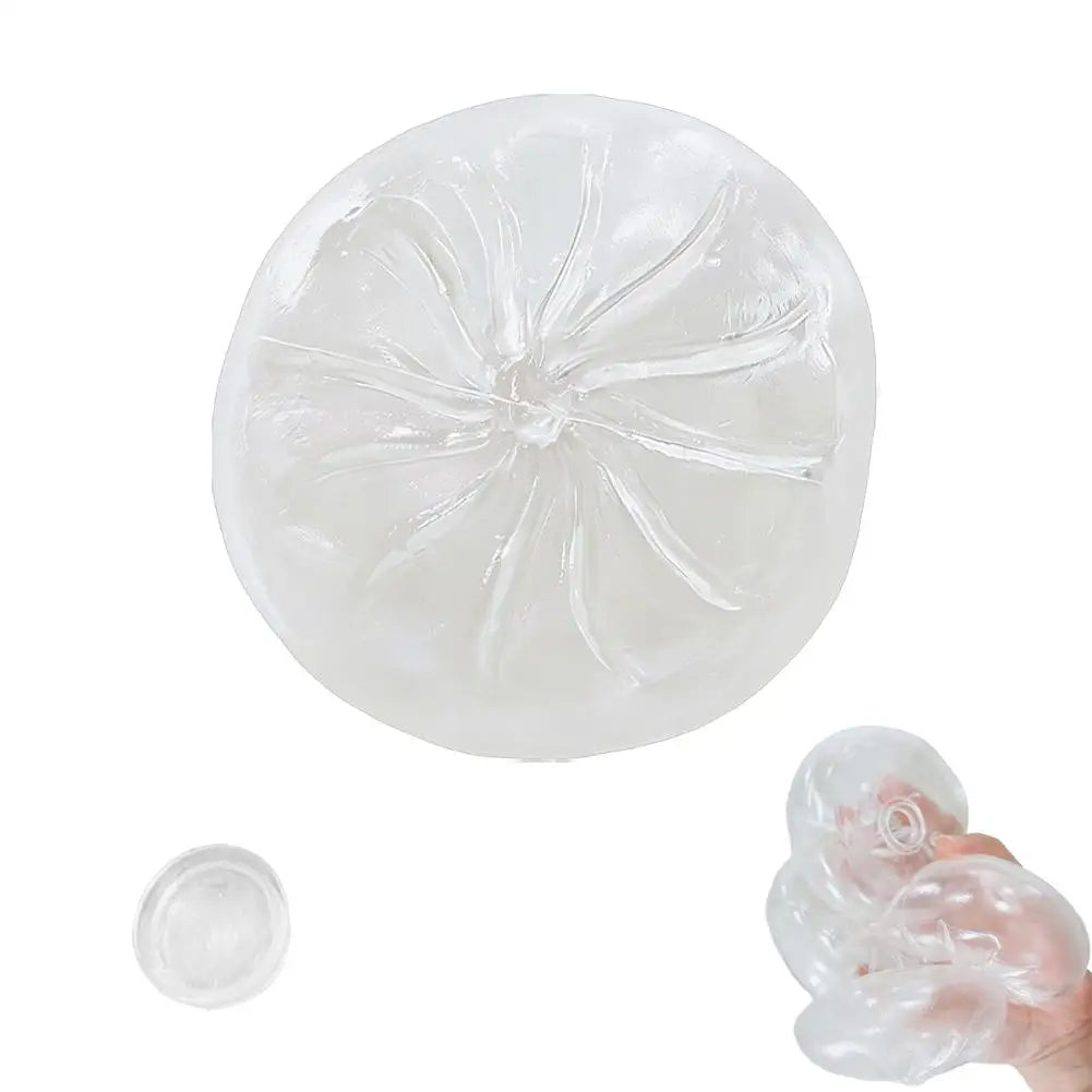 Large Dumpling Squishy Plush Toy Soft PET Stuffed Hug Pillow Adorable Steamer Design Home Decoration Stress Relief Toy for Kids