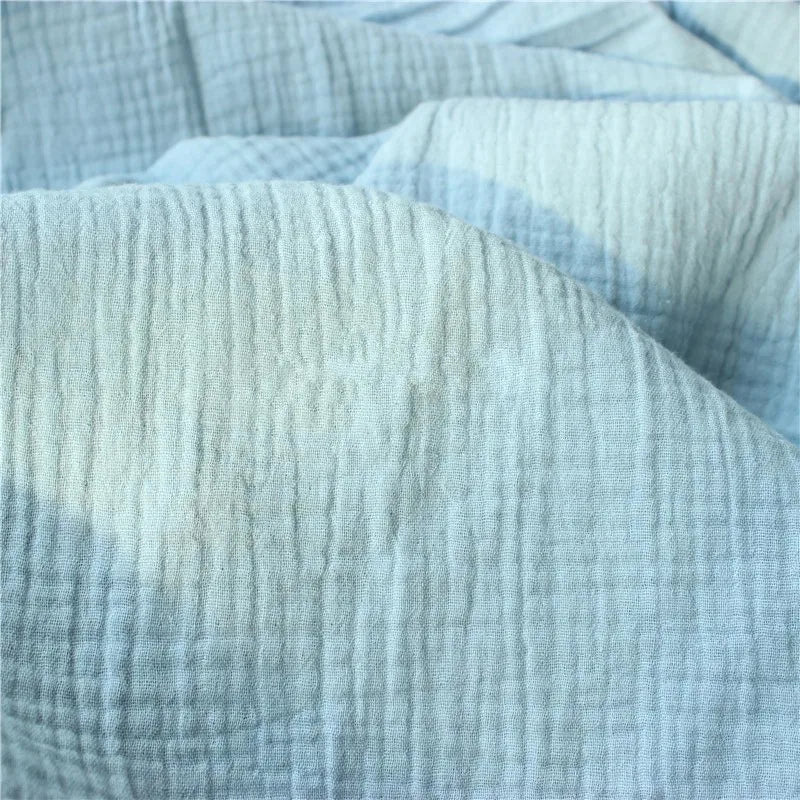 Pure Color Printed Cotton Crepe Fabric 100% Cotton Material For Patchwork DIY Sewing Sleepwear Bedding Home Textile For Baby