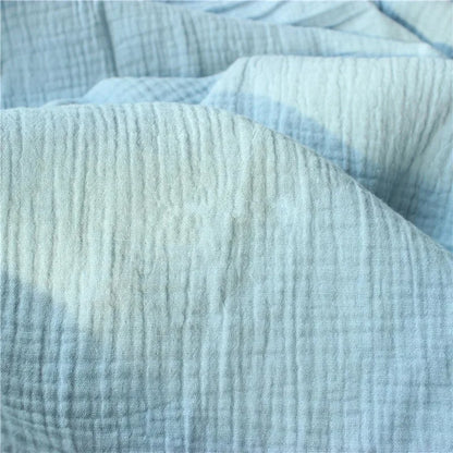 Pure Color Printed Cotton Crepe Fabric 100% Cotton Material For Patchwork DIY Sewing Sleepwear Bedding Home Textile For Baby