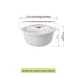 Microwavable Heating Bowl Plastic Food Grade BPA Free Cookware Kitchen Supplies Suitable for Boys and Girls Dishwasher Safe