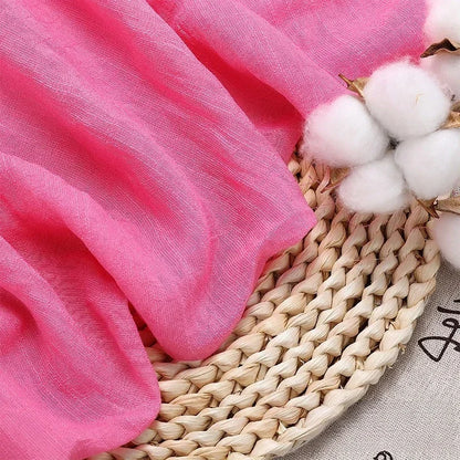 Solid Color Soft Cotton And Linen Fabric With Pleated Texture Breathable Fabric Sewn Shirt And Dress DIY Home Textile Fabric