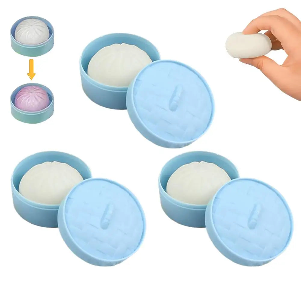 Large Dumpling Squishy Plush Toy Soft PET Stuffed Hug Pillow Adorable Steamer Design Home Decoration Stress Relief Toy for Kids