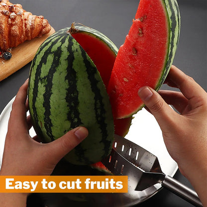 Watermelon Slicers Labor-Saving Fruit Cutter Triangle Watermelon Knife Stainless Steel Fruit Slicers Kitchen Accessories