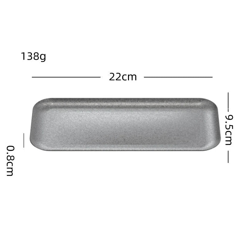 Retro Cutlery Set Plates Dinnerware Bowls Dining Plates Sauce Dish Fruit Bowl Double Wall Cup 304 Stainless Steel Cutlery