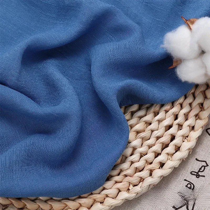 Solid Color Soft Cotton And Linen Fabric With Pleated Texture Breathable Fabric Sewn Shirt And Dress DIY Home Textile Fabric