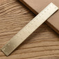 Vintage Brass Straight Ruler For Students Creative Metal Triangle Ruler Protractor Stationery Measuring Tool School Supplies New
