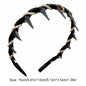 Vintage Velvet Pearl Wave Top Hairband Anti-Slip Toothed Hairband For Women Girls Fashion Sweet Hair Accessories Scrunchies Hoop