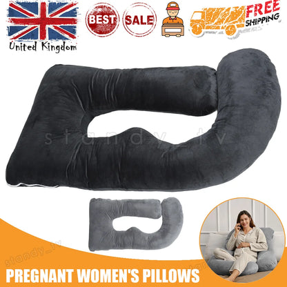 Pregnancy Pillow G-Shaped Maternity For Sleeping With Removable Cotton Cover 98*150cm UK