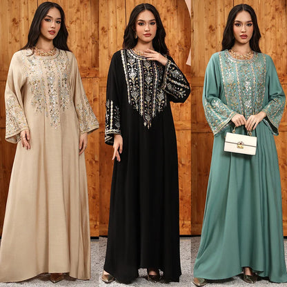 Women Jalabiya Dubai Dress Abaya Eid Ramadan Party Gorgeous Long Dresses Muslim Embroidery Vestidos Largos Robe Saudi Arab 2026