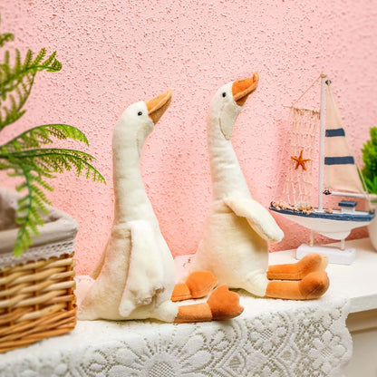 One Silly Goose Plush Stuffed Animal Toy,Swan Stuffed Animal,Funny Duck Plush Swan Toys Gifts for Birthday Favor Baby Shower