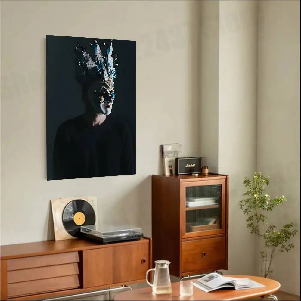 DJ B-Boris Brejcha Poster HD Art Sticky Wall Waterproof For Bedroom Game Room Wall Home Decor Gifts