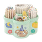 Multifunctional Rotating Pen Holder Desk Organizer Large Capacity Plastic Creative Storage Container Office Student Stationery
