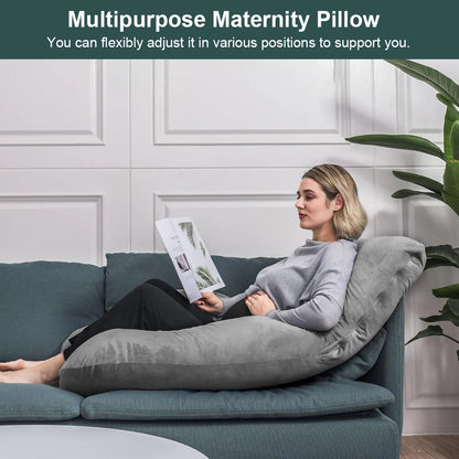 Pregnancy Pillow G-Shaped Maternity For Sleeping With Removable Cotton Cover 98*150cm UK