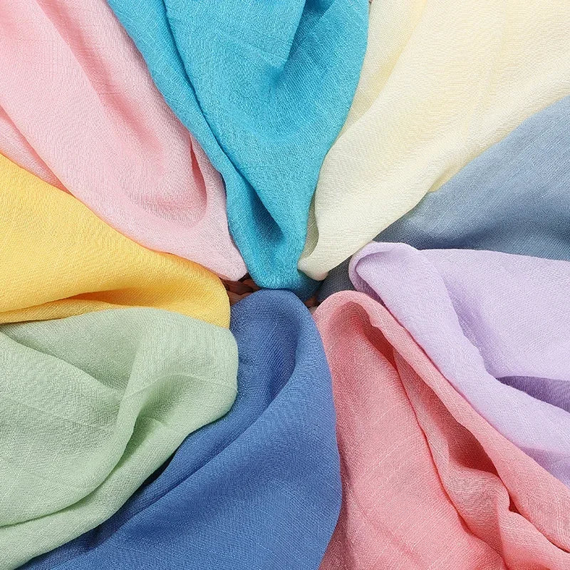 Solid Color Soft Cotton And Linen Fabric With Pleated Texture Breathable Fabric Sewn Shirt And Dress DIY Home Textile Fabric