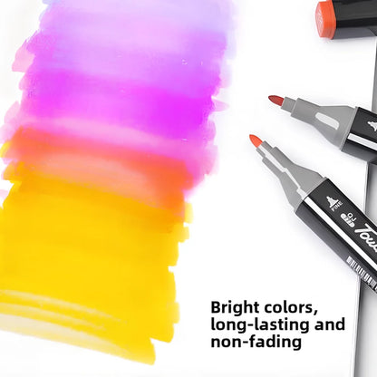 80/120/168 Colours Dual-Tip Alcohol Markers Set With Stand, Permanent Alcohol Marker Pens For Adults Artists, Permanent Art Mark